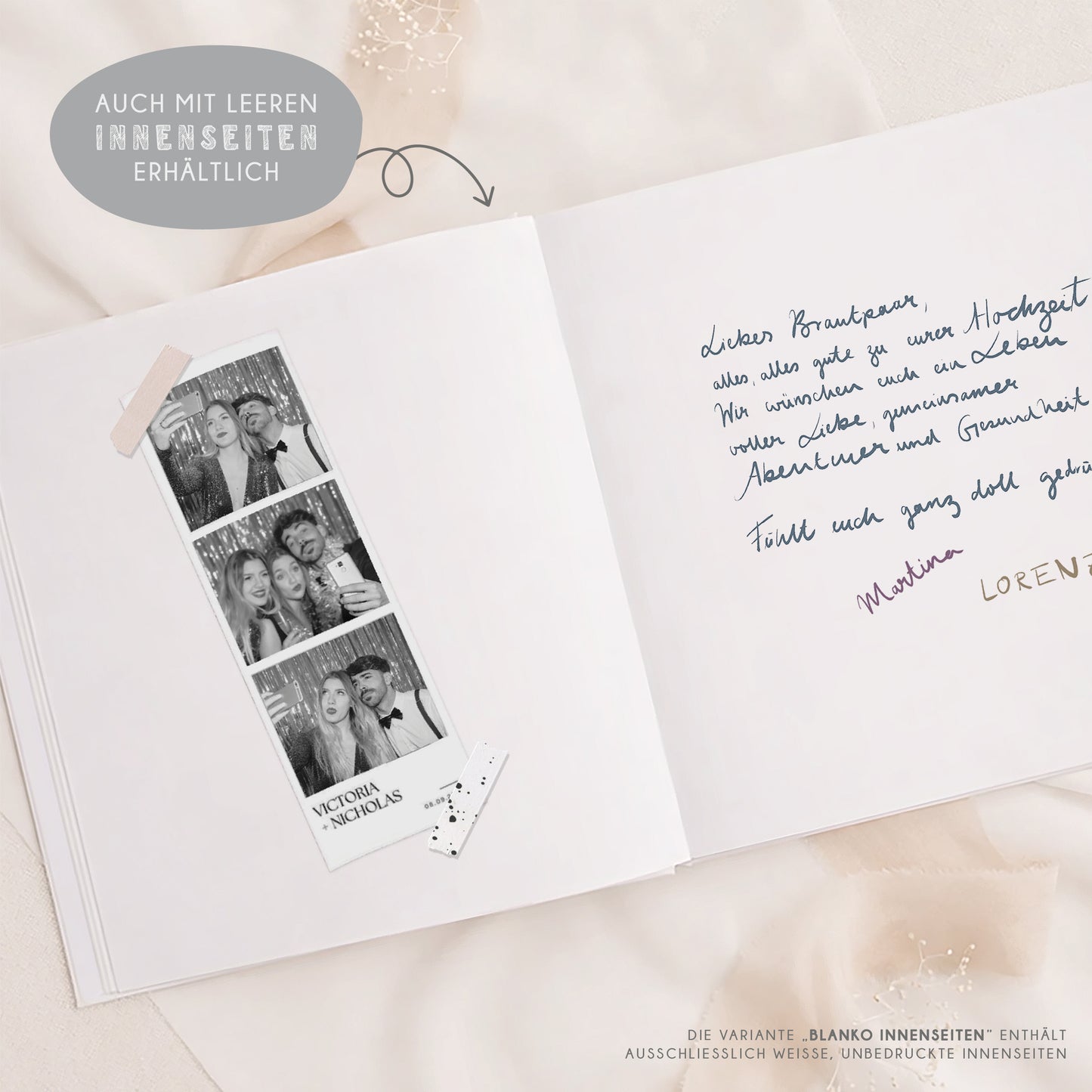 Personalisiertes Gästebuch Hochzeit – Eukalyptus Design