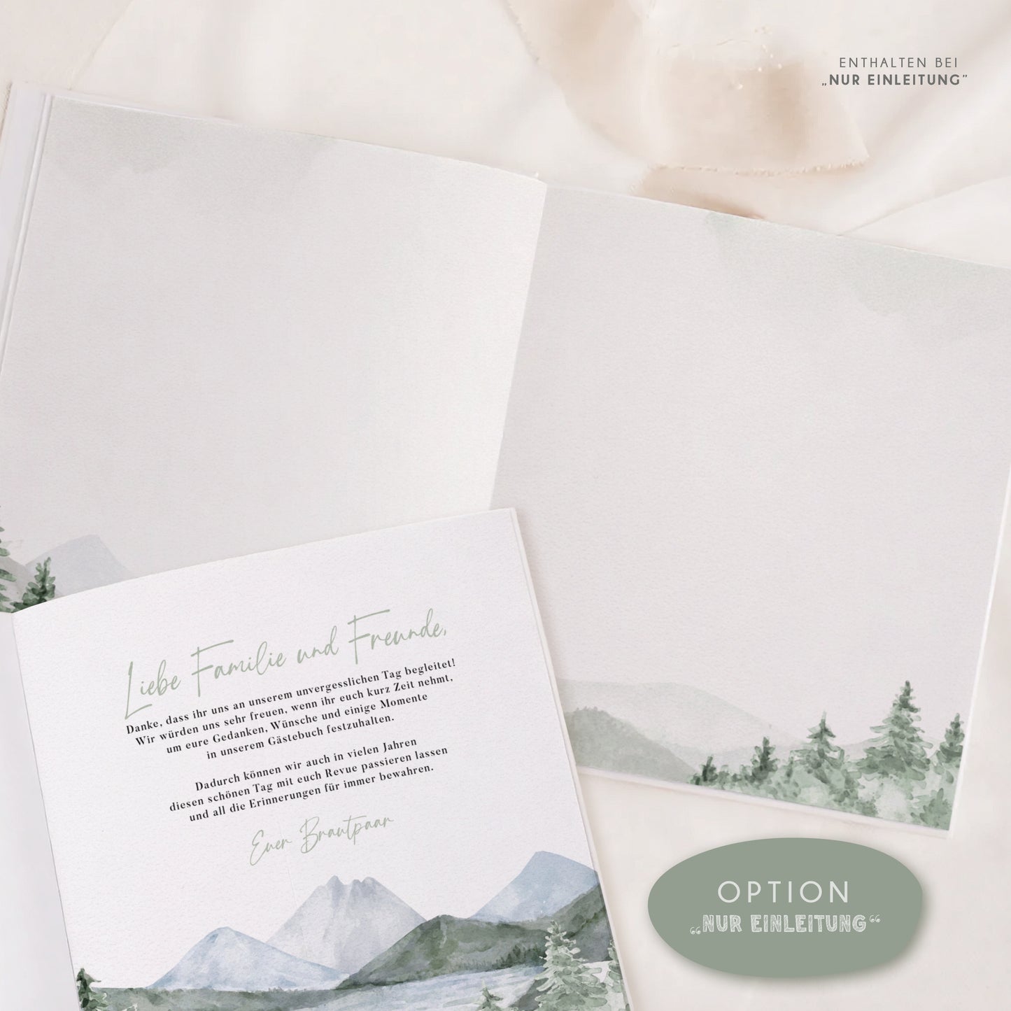 Personalisiertes Gästebuch Hochzeit – Wanderlust Design