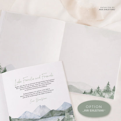 Personalisiertes Gästebuch Hochzeit – Wanderlust Design