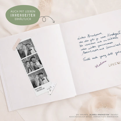 Personalisiertes Gästebuch Hochzeit – Naturliebe Wald