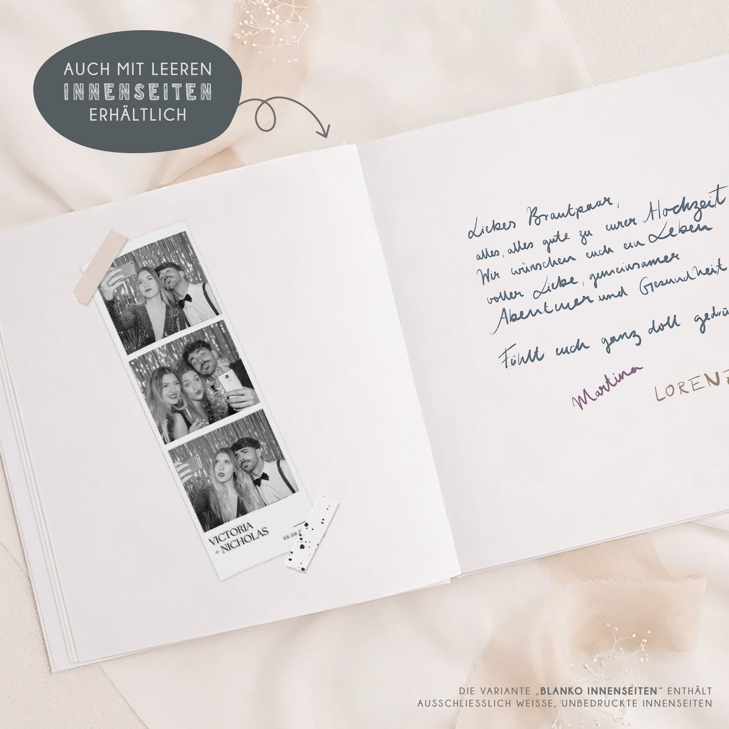Personalisiertes Gästebuch Hochzeit – Forest Wood