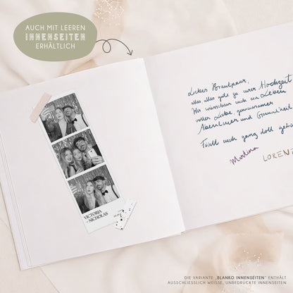 Personalisiertes Gästebuch Hochzeit – Eukalyptus Watercolor