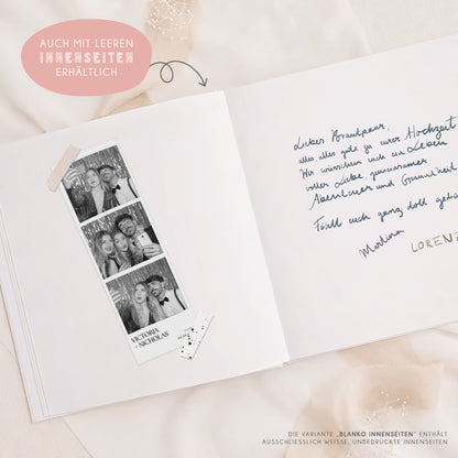 Personalisiertes Gästebuch Hochzeit – Bunte Wildblumen