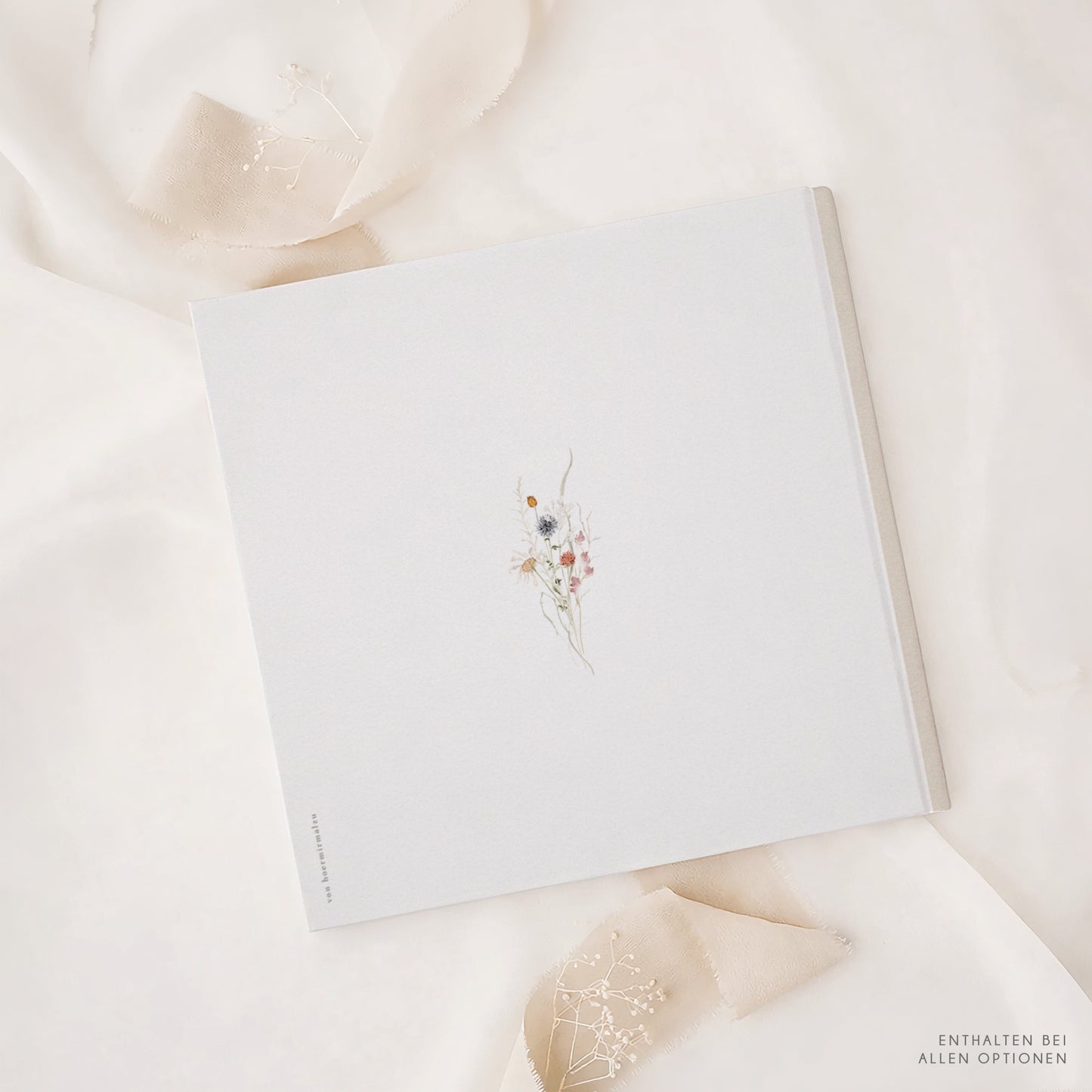 Personalisiertes Gästebuch Hochzeit – Boho Wildblumen Design
