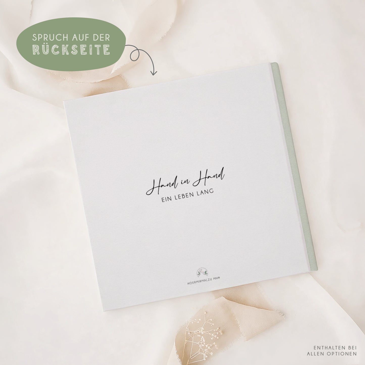 Personalisiertes Gästebuch Hochzeit – Eukalyptus Aquarell Design