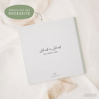 Personalisiertes Gästebuch Hochzeit – Eukalyptus Aquarell Design