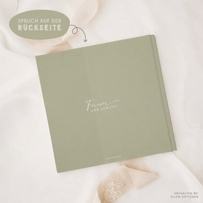 Personalisiertes Gästebuch Hochzeit – Soft Green Eukalyptus