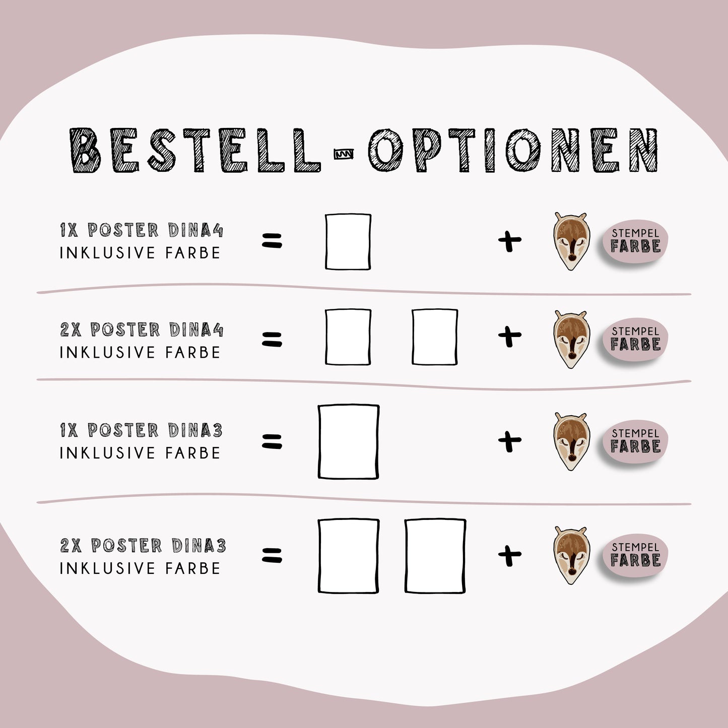 Fußabdruck Poster „Elefant“ – personalisierbar