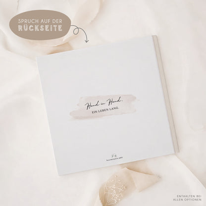 Personalisiertes Hochzeitsgästebuch – Weltkarte Reise Design