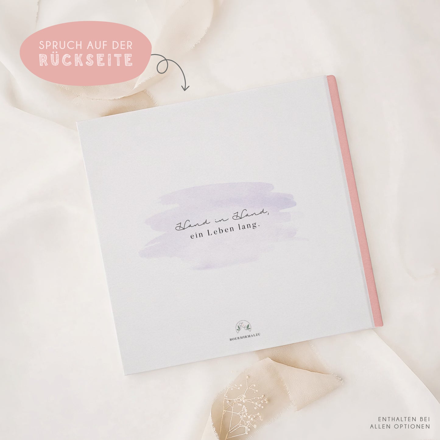 Personalisiertes Gästebuch Hochzeit – Bunte Wildblumen