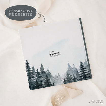 Personalisiertes Gästebuch Hochzeit – Forest Wood