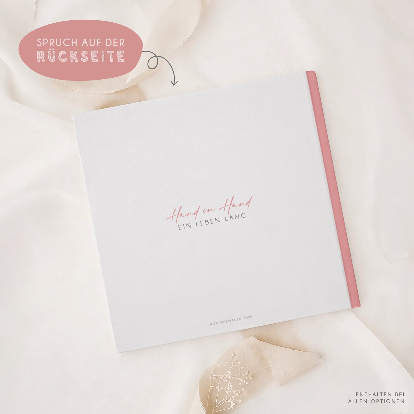 Personalisiertes Gästebuch Hochzeit – Vintage Blumen