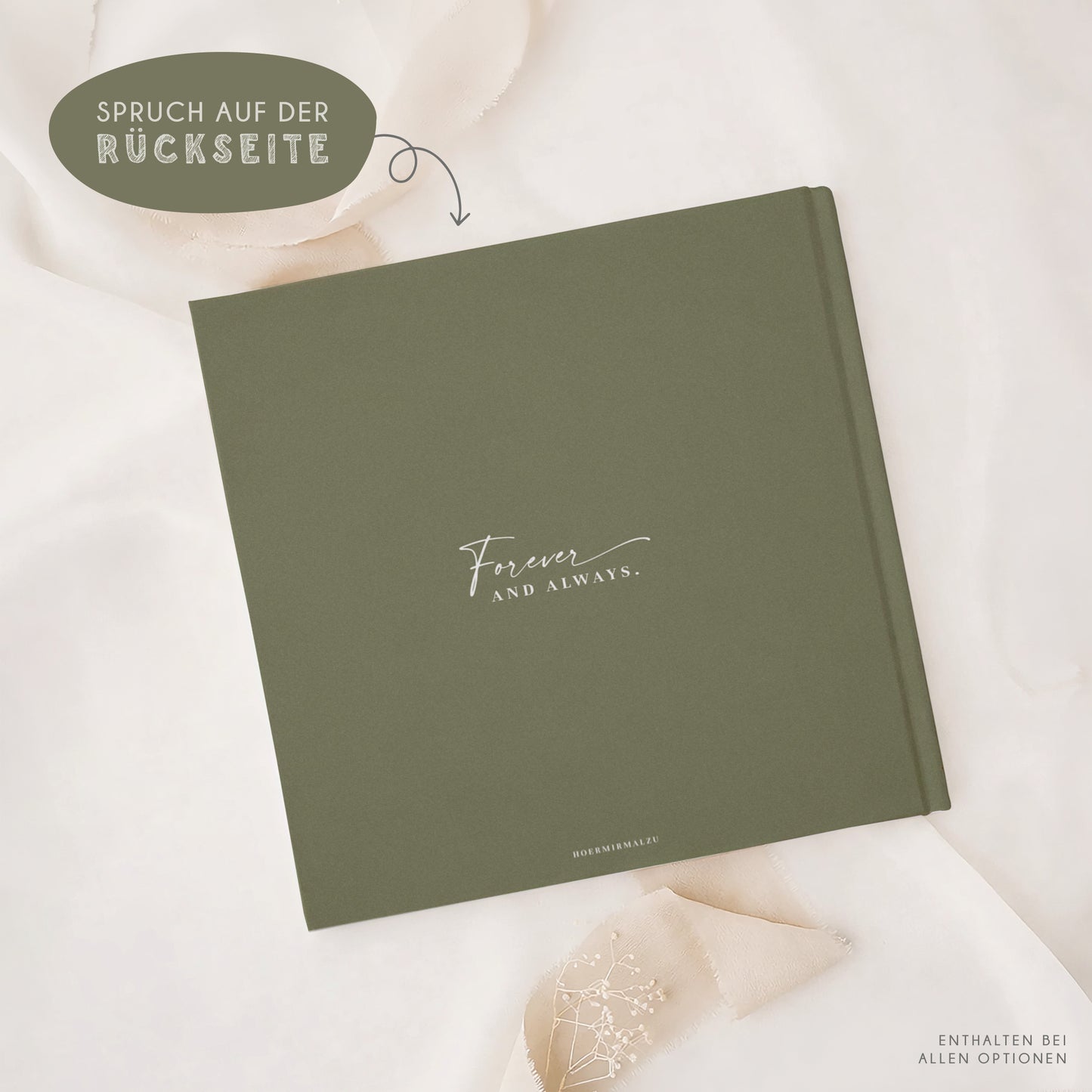 Personalisiertes Gästebuch Hochzeit – Sage Green Eukalyptus