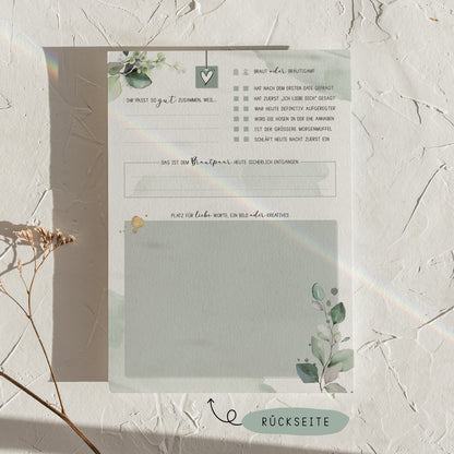 Gästebuchkarten „Eukalyptus & Salbei“ – Hochzeit | DIN A5