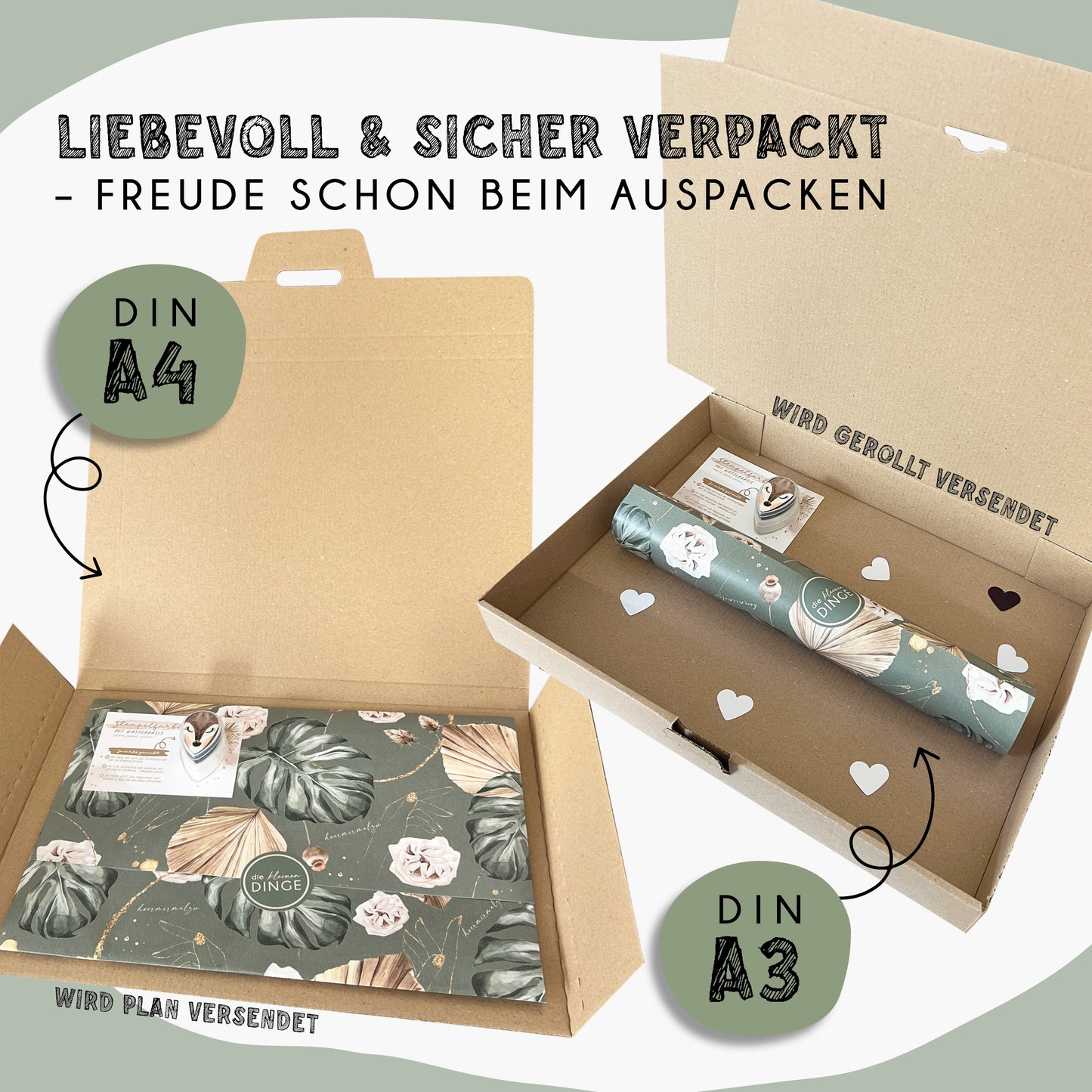 Fußabdruck Poster „Pinguin“ – personalisierbar